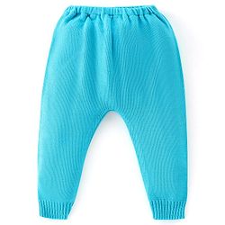 Babyhug Full Sleeves Sweater Set Hearts Design- Blue