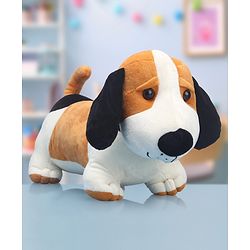 Babyhug Murphy Dog Soft Toy White & Brown -  Length 55 cm