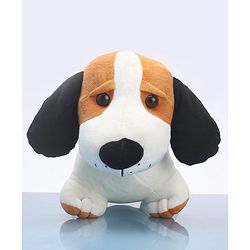 Babyhug Murphy Dog Soft Toy White & Brown -  Length 55 cm