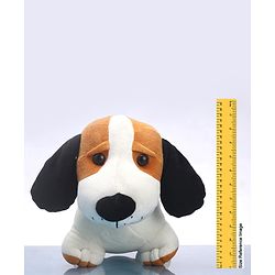 Babyhug Murphy Dog Soft Toy White & Brown -  Length 55 cm