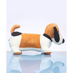 Babyhug Murphy Dog Soft Toy White & Brown -  Length 55 cm