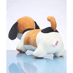 Babyhug Murphy Dog Soft Toy White & Brown -  Length 55 cm