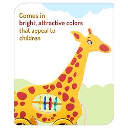 Babyhug Giraffe Pull Along Toy - Multicolor