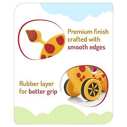 Babyhug Giraffe Pull Along Toy - Multicolor