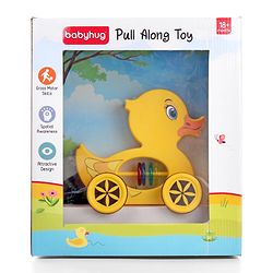 Babyhug Giraffe Pull Along Toy - Multicolor