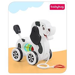 Babyhug Giraffe Pull Along Toy - Multicolor