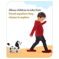 Babyhug Giraffe Pull Along Toy - Multicolor