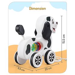 Babyhug Giraffe Pull Along Toy - Multicolor