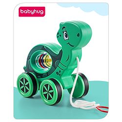 Babyhug Giraffe Pull Along Toy - Multicolor