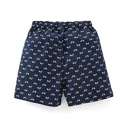 Babyhug Cotton Woven Elasticated Boxers with Stars Print Pack of 3 - Navy Blue & Red
