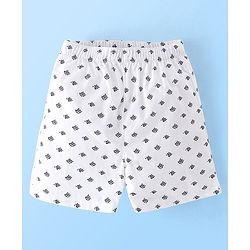 Babyhug Cotton Woven Boxers Stars & Crane Print Pack Of 3- Red White & Blue