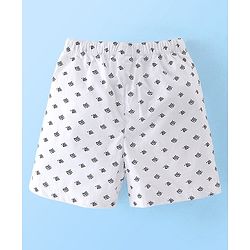 Babyhug Cotton Woven Boxers Stars & Crane Print Pack Of 3- Red White & Blue
