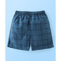 Babyhug Cotton Woven Boxers Print Lion & Text Print Pack of 3 - White & Blue