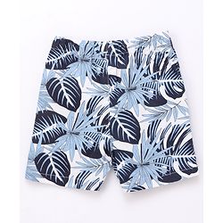 Babyhug Cotton Woven Regular Boxers Jungle Print Pack of 3 - Green & Blue