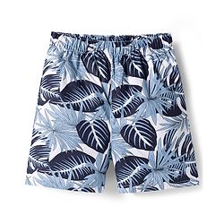Babyhug Cotton Woven Regular Boxers Jungle Print Pack of 3 - Green & Blue