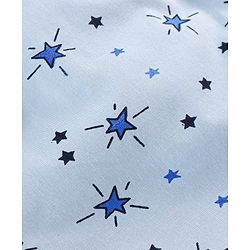 Babyhug Cotton Woven Boxers Star & Checks Print Pack Of 3- Blue & Red