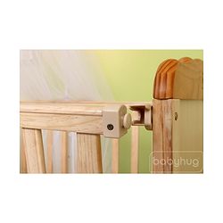 Babyhug Lily Wooden Cot with Detachable Bassinet & Side Shelf - Light Brown| Adjustable Height| Wheels for Easy Movement| Easy to Assemble| Mosquito Net| Foldable Side Rail|Extendable Head Board