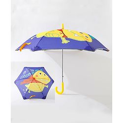 Babyhug Free Size Umbrella Dino Print - Blue & Yellow