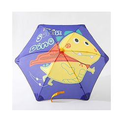Babyhug Free Size Umbrella Dino Print - Blue & Yellow