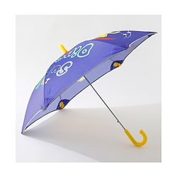 Babyhug Free Size Umbrella Dino Print - Blue & Yellow