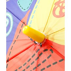 Babyhug Free Size Umbrella Dino Print - Blue & Yellow
