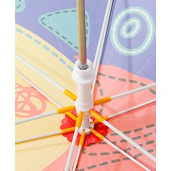 Babyhug Free Size Umbrella Dino Print - Blue & Yellow
