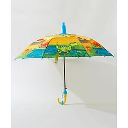 Babyhug Free Size Umbrella  Dino Print - Multicolour