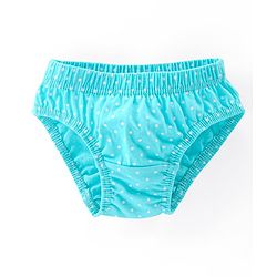Babyhug 100% Cotton Antibacterial Panties Polka Dot Print Pack of 5 - Pink Blue & Yellow