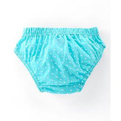 Babyhug 100% Cotton Antibacterial Panties Polka Dot Print Pack of 5 - Pink Blue & Yellow