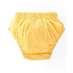 Babyhug 100% Cotton Antibacterial Panties Polka Dot Print Pack of 5 - Pink Blue & Yellow