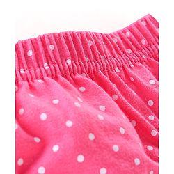 Babyhug 100% Cotton Antibacterial Panties Polka Dot Print Pack of 5 - Pink Blue & Yellow