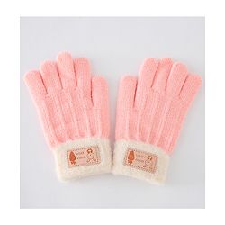 Babyhug Gloves With Rabbit Patch - Navy Blue