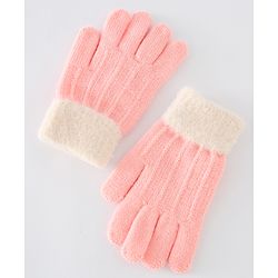 Babyhug Gloves With Rabbit Patch - Navy Blue