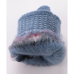 Babyhug Gloves With Stripes Design  - Blue