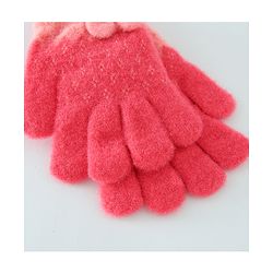 Babyhug Solid Gloves with Pom Pom - Red