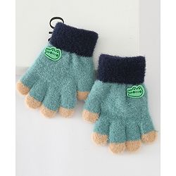 Babyhug Gloves With Crocodile Patch - Green