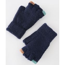Babyhug Gloves With Car Design -Navy Blue