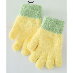 Babyhug Color Block Gloves - Yellow