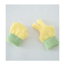 Babyhug Color Block Gloves - Yellow