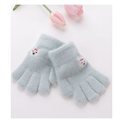 Babyhug Bunny Design Gloves - Light Green