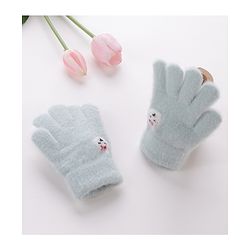 Babyhug Bunny Design Gloves - Light Green