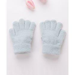 Babyhug Bunny Design Gloves - Light Green