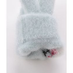 Babyhug Bunny Design Gloves - Light Green