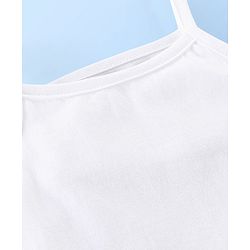 Babyhug 100% Cotton Slip Solid Pack of 3 - White