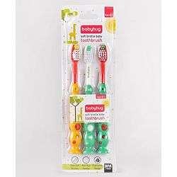 Babyhug Baby Junior Toothbrush Pack of 3 - color and print may vary