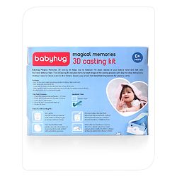 Babyhug Magical Memories 3D Casting Kit | 3D Baby Hand and Foot Casting kit | Captures Minute Details | High-Quality, Easy-To-Follow Kit | Metallic Gold
