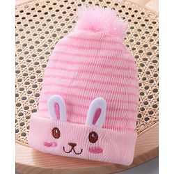Babyhug Woolen Cap Pink - Diameter 11.5 cm