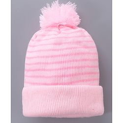 Babyhug Woolen Cap Pink - Diameter 11.5 cm