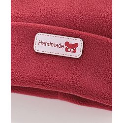 Babyhug Woollen Cap With  Ear Design - Maroon
