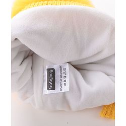 Babyhug Pom Pom Woollen Cap Puppy Design - Yellow